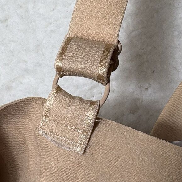 KNIX 38G WingWoman Contour Bra Wireless Warm Sand Comfort Neutral Plunge - Picture 2 of 9